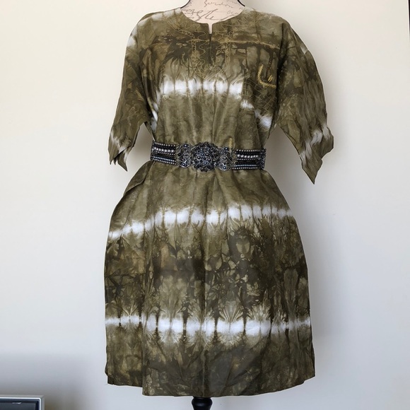 african print tunic dress